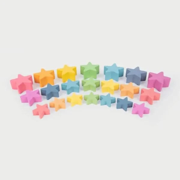 Rainbow Wooden Stars-Rainbow Wooden Stars