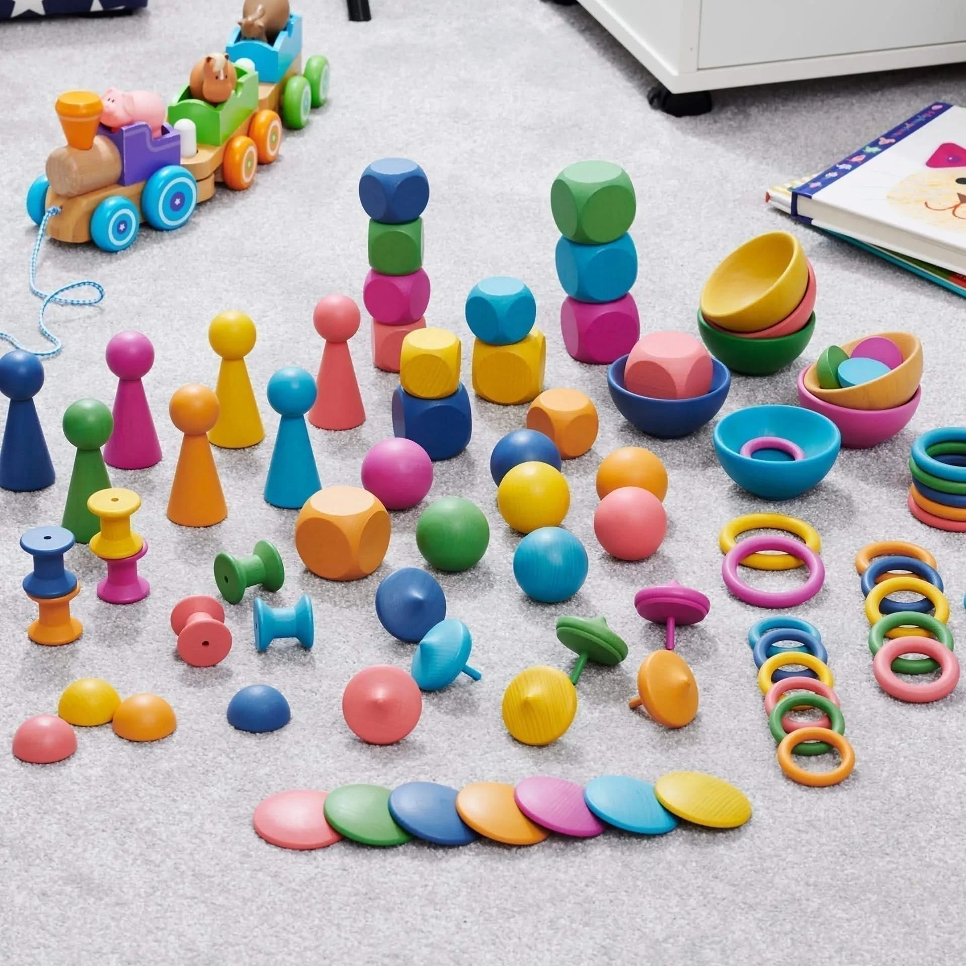 Rainbow Wooden Super Set-Rainbow Wooden Super Set