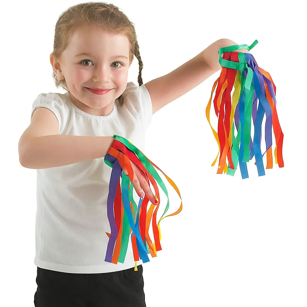 Rainbow Wristband Ribbons-Rainbow Wristband Ribbons