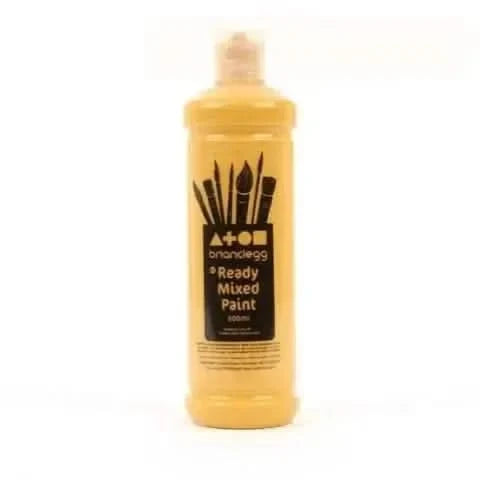 Ready Mixed Paint 600ml Yellow Ochre-Ready Mixed Paint 600ml Yellow Ochre