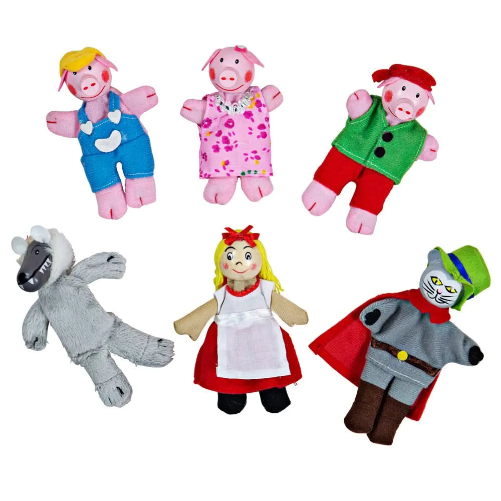 Red Riding Hood Finger Puppets-Red Riding Hood Finger Puppets