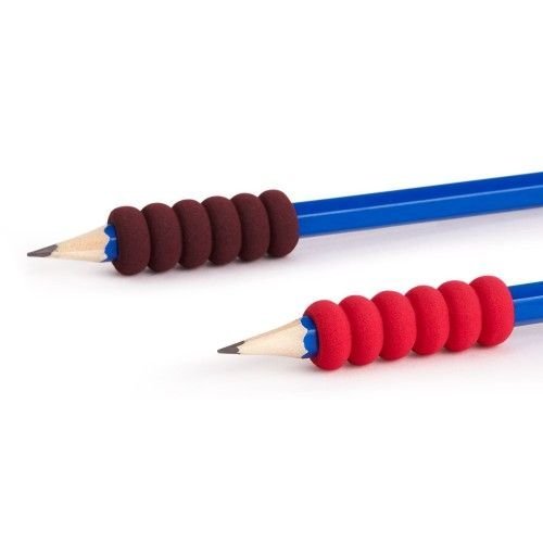 Ridged Comfort Pencil Grips Pack of 4, Introducing the Ridged Comfort Pencil Grips Pack of 4, the ultimate solution for individuals who tend to grip their pencils too tightly. This innovative development from our popular Comfort Pencil Grip series offers unparalleled comfort and security.Featuring a larger size and ridged surface, this pencil grip is designed to improve the hold of those who struggle with excessive grip pressure. The ridged texture provides an excellent grip, allowing for greater control an