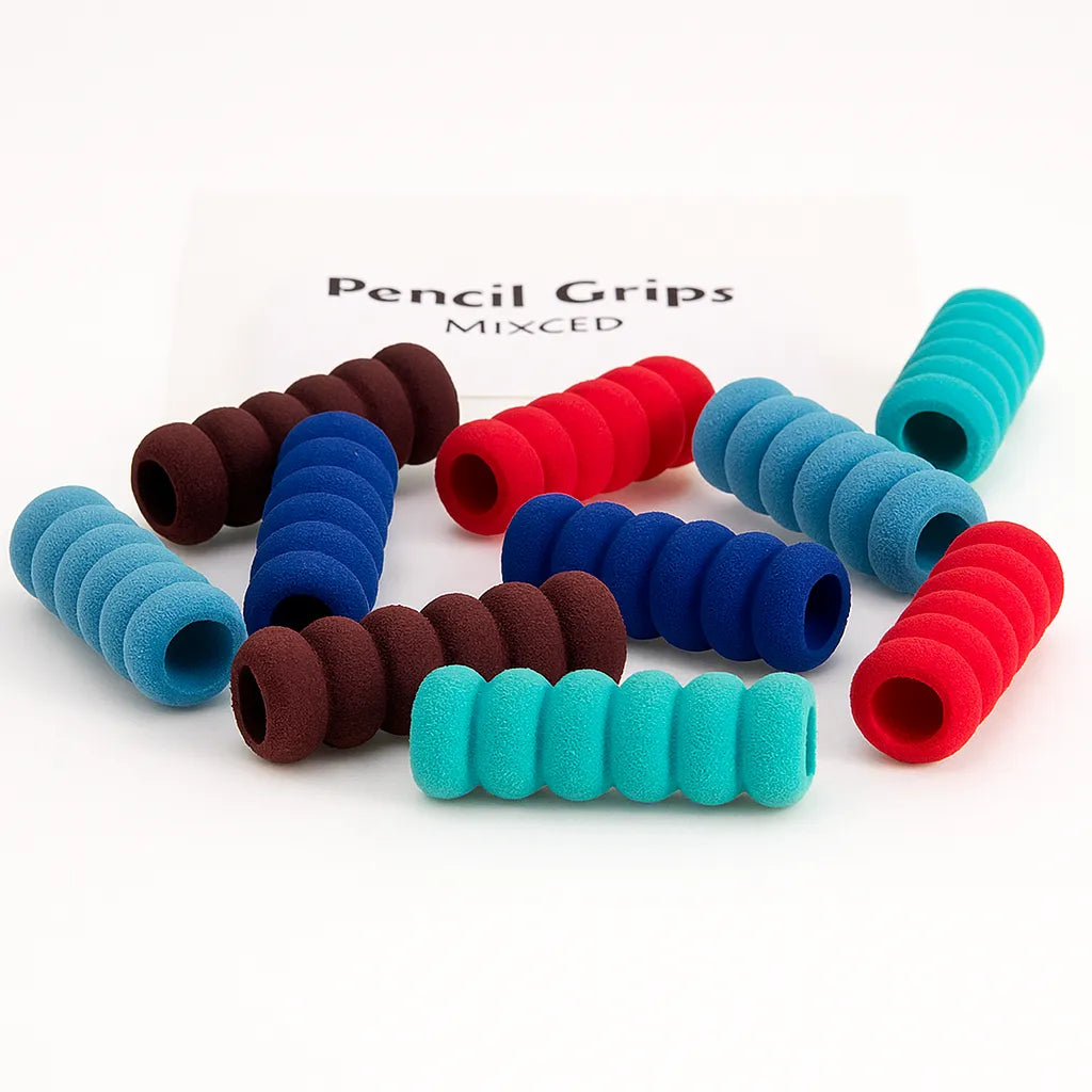 Ridged Comfort Pencil Grips Pack of 4-Ridged Comfort Pencil Grips Pack of 4