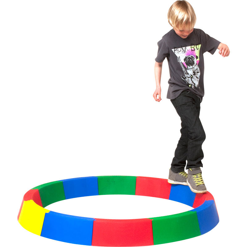 Round Balance Path, Introduce your children to a world of balance and coordination with the Round Balance Beam, a vibrant and versatile set of 12 detachable walkway pieces. These pieces can be assembled into a colourful, circular balance path, providing children with a delightful and engaging way to hone their balance and coordination skills. Features of the Round Balance Path: Versatile Construction: 12 brightly coloured, detachable pieces that can be assembled into a circular balance path. Durable and Saf