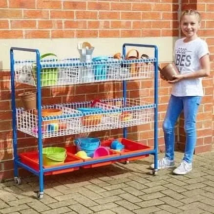 Sand and Water Metal Trolley-Sand and Water Metal Trolley