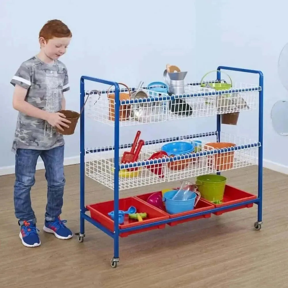 Sand and Water Metal Trolley-Sand and Water Metal Trolley