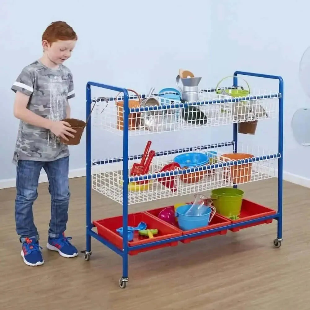 Sand and Water Metal Trolley-Sand and Water Metal Trolley