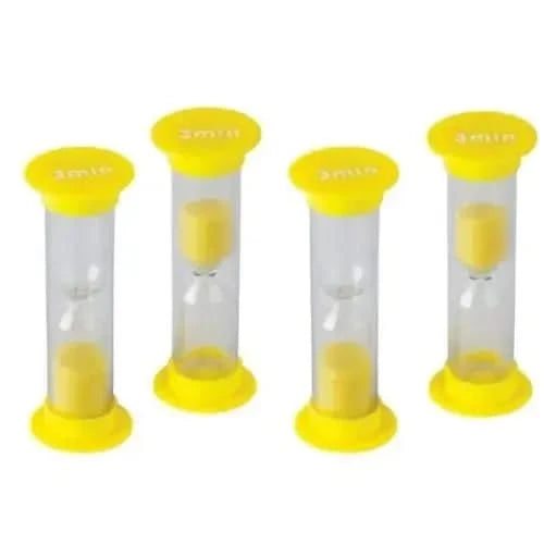 Sand timer mini 3 minutes Pack of 5-Sand timer mini 3 minutes Pack of 5