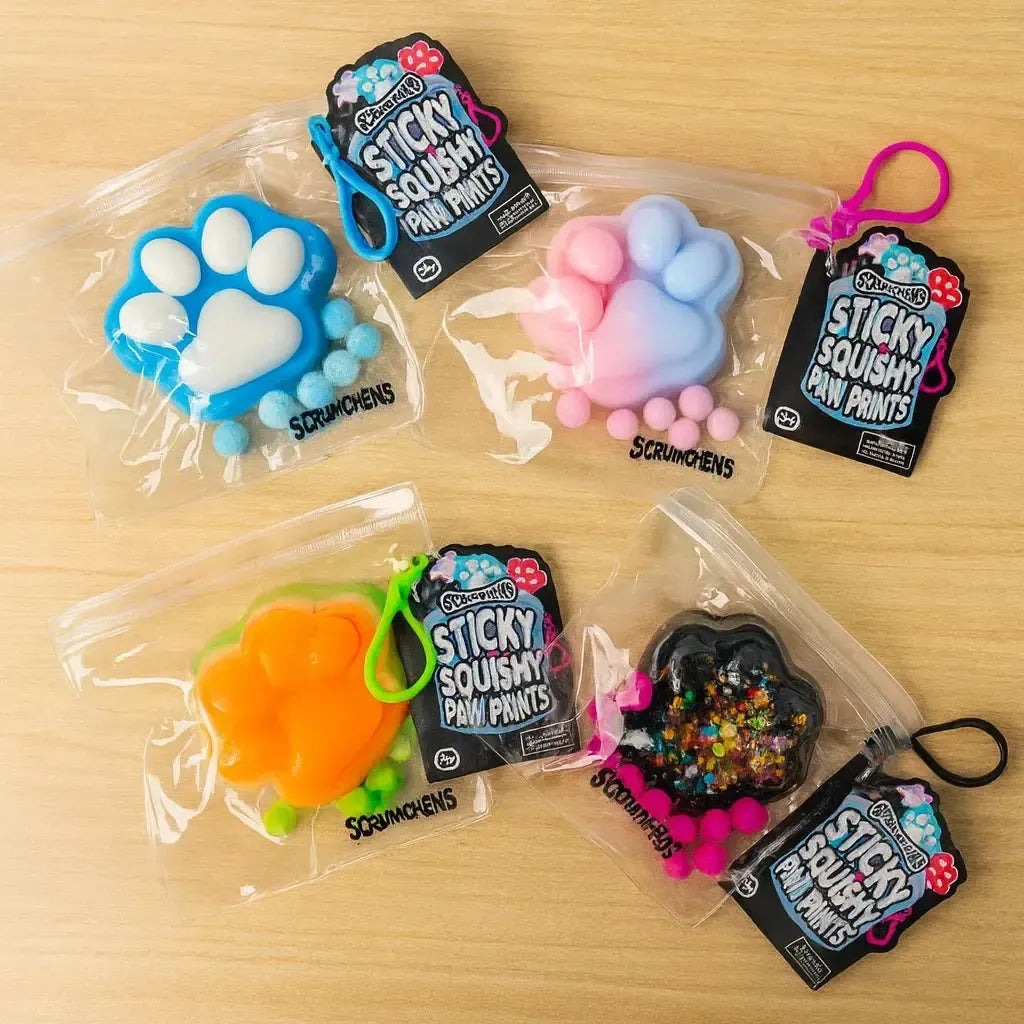 Scrunchems Sticky Squishy Paw Prints-Scrunchems Sticky Squishy Paw Prints
