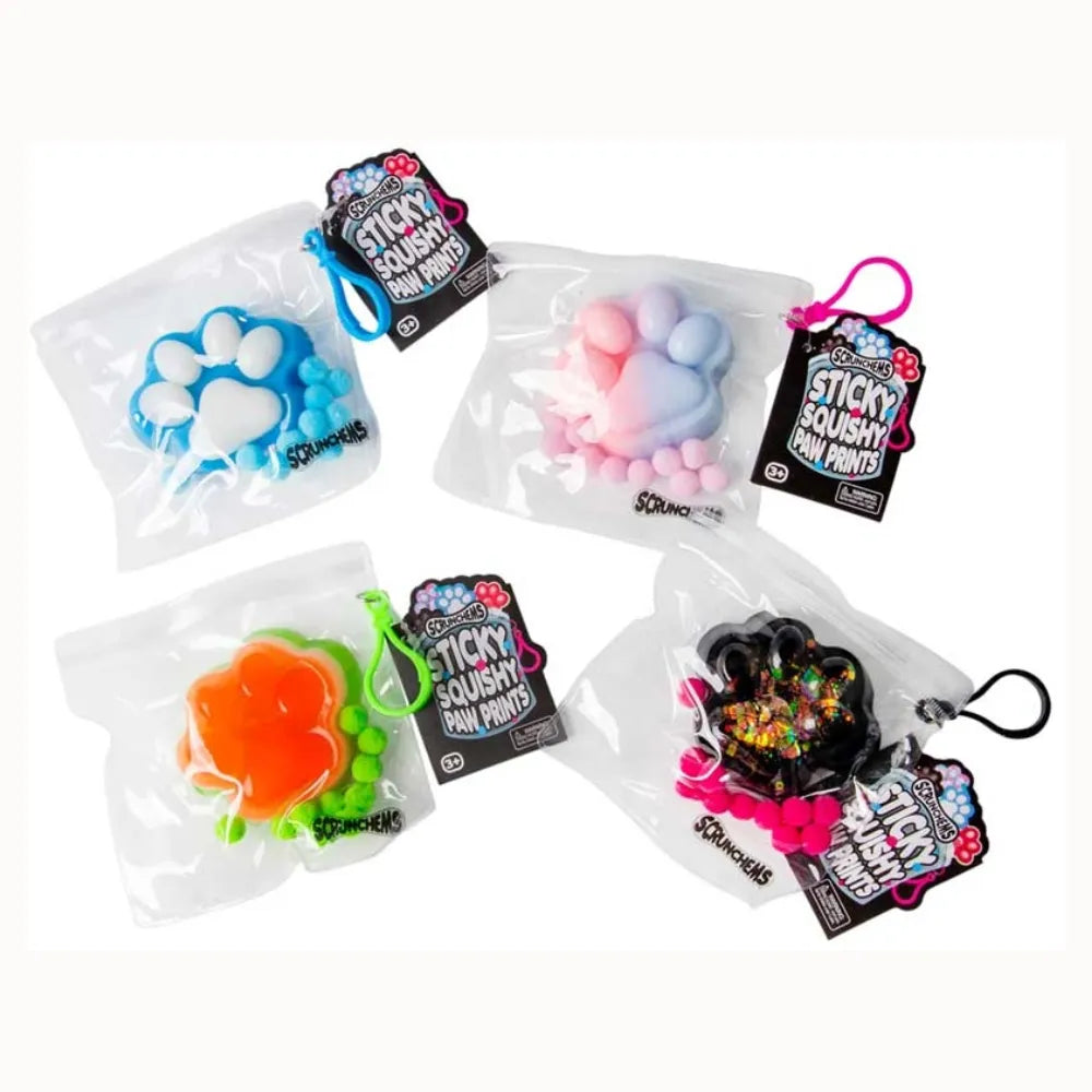 Scrunchems Sticky Squishy Paw Prints-Scrunchems Sticky Squishy Paw Prints