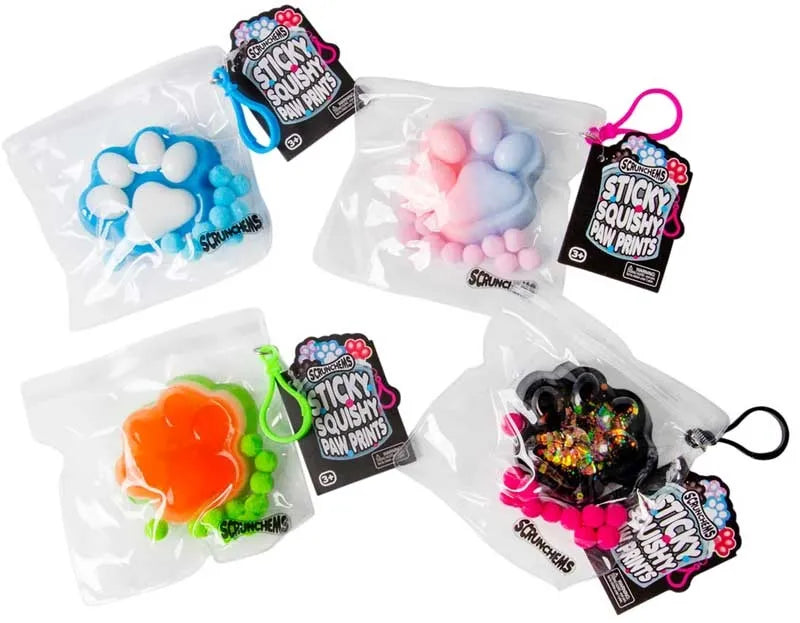 Scrunchems Sticky Squishy Paw Prints-Scrunchems Sticky Squishy Paw Prints