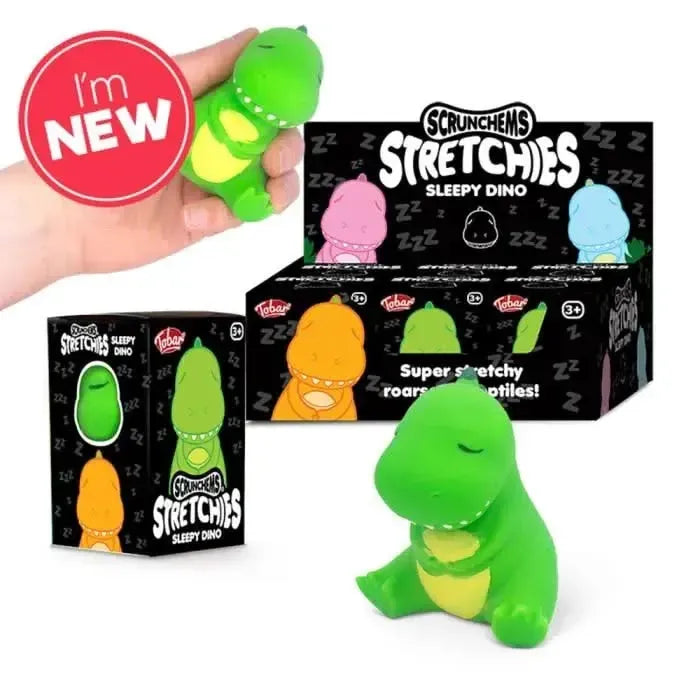 Scrunchems Stretchies Sleepy Dino-Scrunchems Stretchies Sleepy Dino