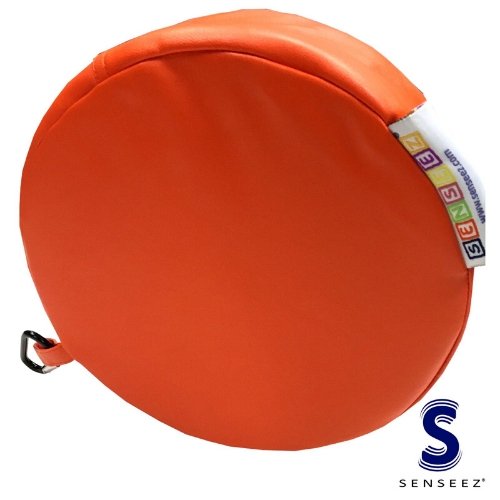 Senseez Vibrating Orange cushion, Did you know that vibration can provide a filter for over stimulation? This colourful, lightweight, fun shaped vinyl Senseez Vibrating Orange cushion offers gentle vibration when it is squeezed or sat on. Kids that have trouble sitting for meals, stories, car rides, shopping trips, school work, movies, or anything else will be comforted by the vibrations of the Senseez Vibrating Orange cushion. Kids that have trouble falling asleep will enjoy the relaxation of the sensation