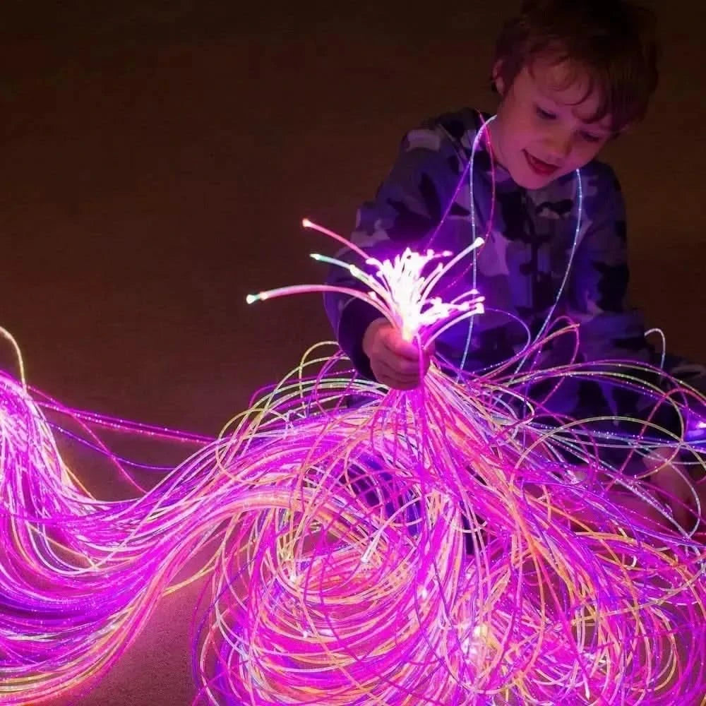 Sensory Fibre Optic Lighting Kit Uv Reactive-Sensory Fibre Optic Lighting Kit Uv Reactive