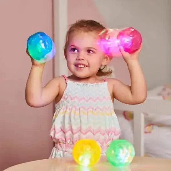 Sensory Flashing Balls Irregular Bounce PK 4-Sensory Flashing Balls Irregular Bounce PK 4