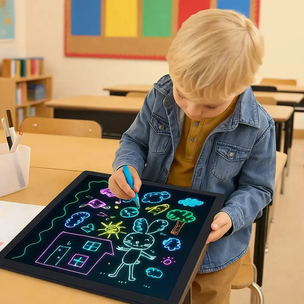 Sensory Illuminated Neon Writing Frame-Sensory Illuminated Neon Writing Frame