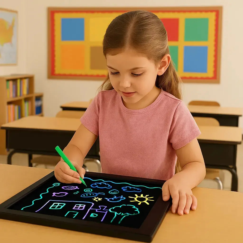 Sensory Illuminated Neon Writing Frame-Sensory Illuminated Neon Writing Frame