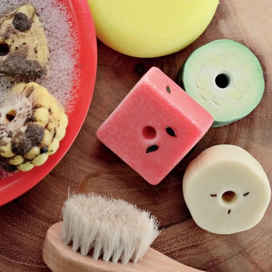 Sensory Play Stones Threading Kebabs-Sensory Play Stones Threading Kebabs