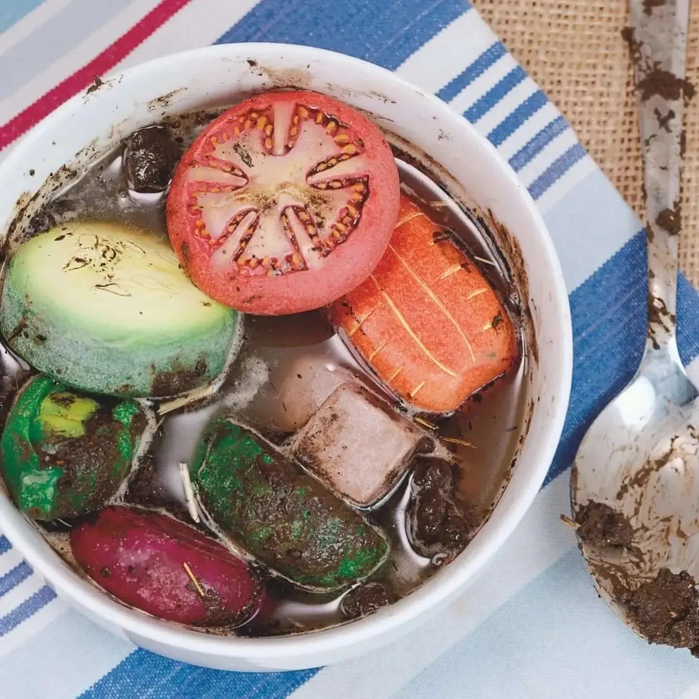 Sensory Play Stones Vegetables-Sensory Play Stones Vegetables
