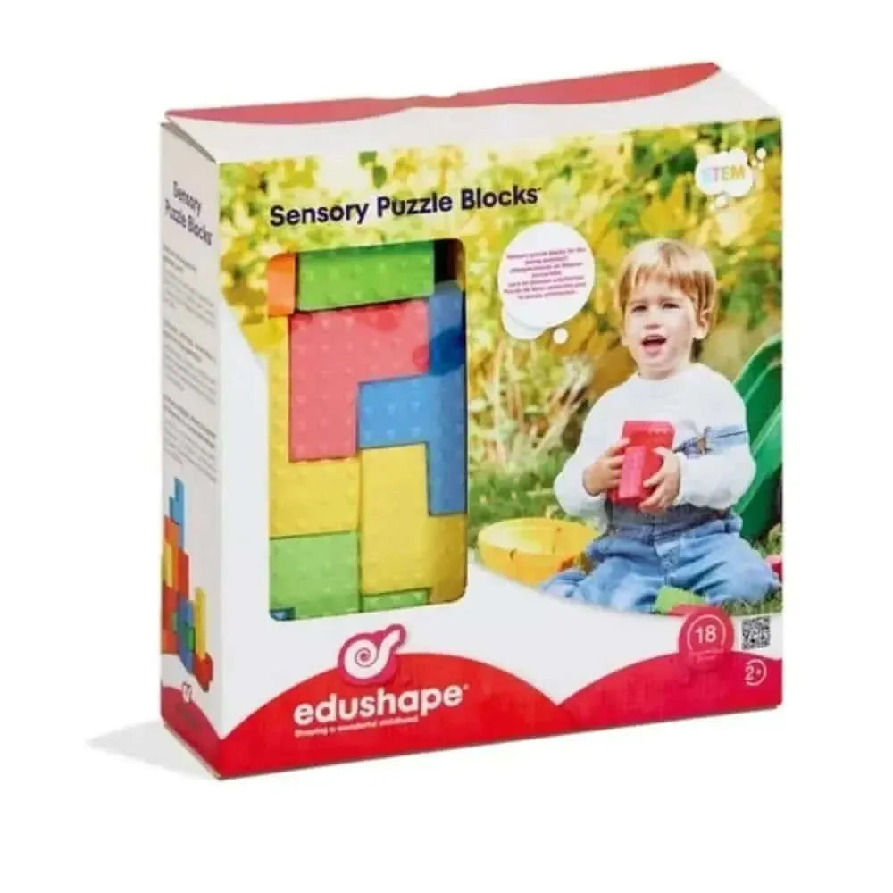 Sensory Puzzle Blocks Pack of 18-Sensory Puzzle Blocks Pack of 18