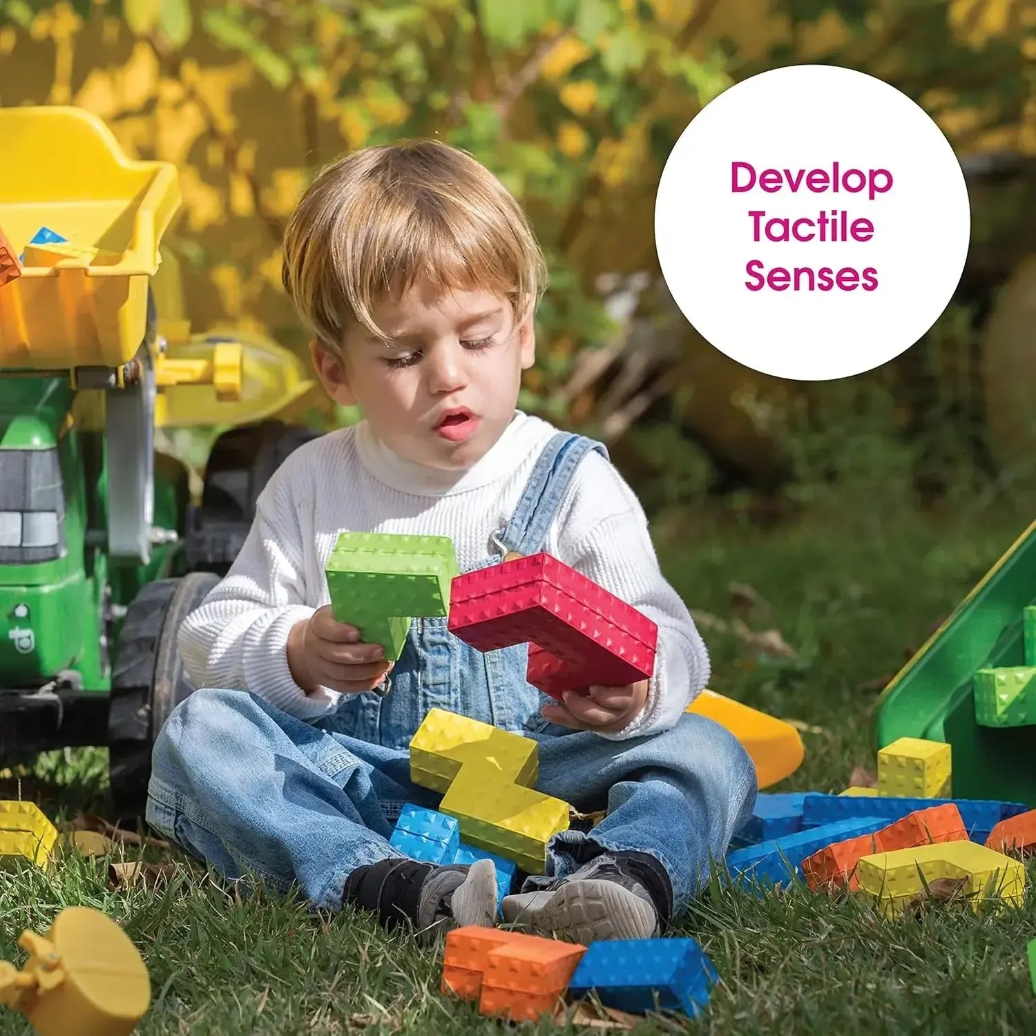 Sensory Puzzle Blocks Pack of 18-Sensory Puzzle Blocks Pack of 18