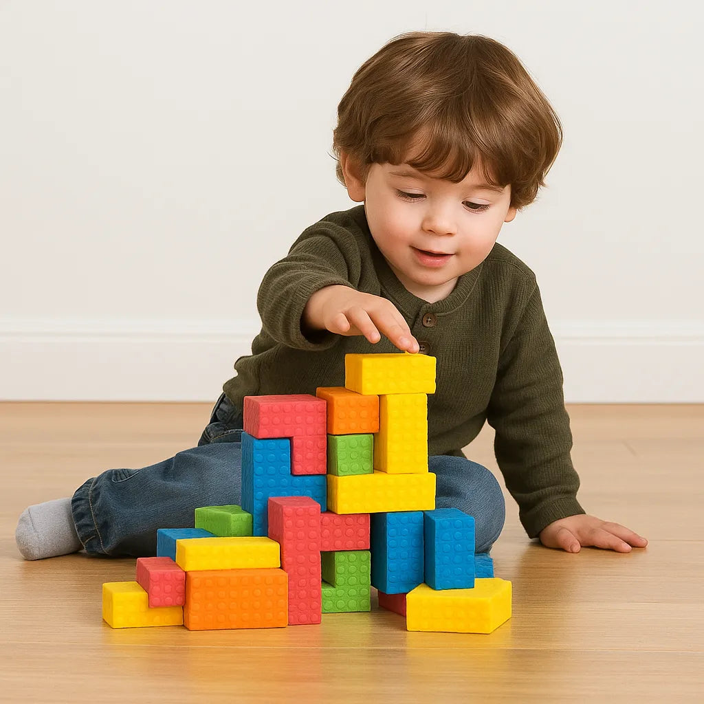 Sensory Puzzle Blocks Pack of 18-Sensory Puzzle Blocks Pack of 18