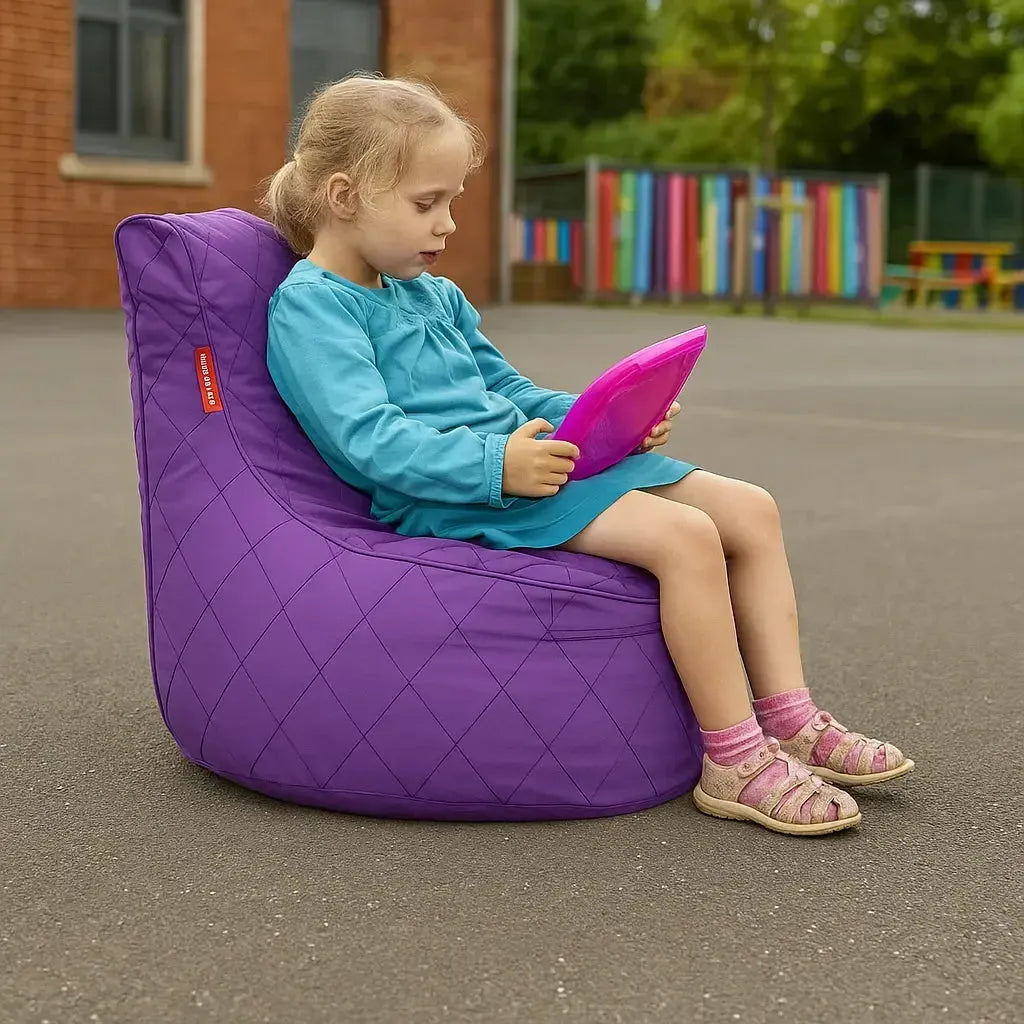 Sensory Quilted Flop Pod Bean Bag-Sensory Quilted Flop Pod Bean Bag