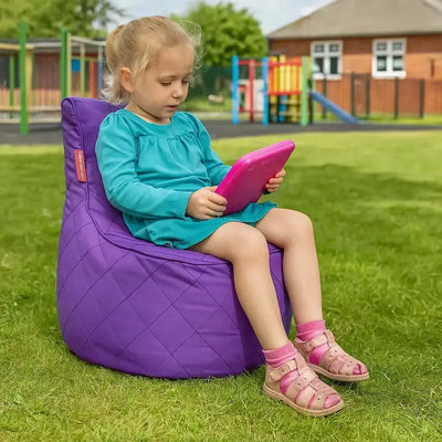 Sensory Quilted Flop Pod Bean Bag-Sensory Quilted Flop Pod Bean Bag