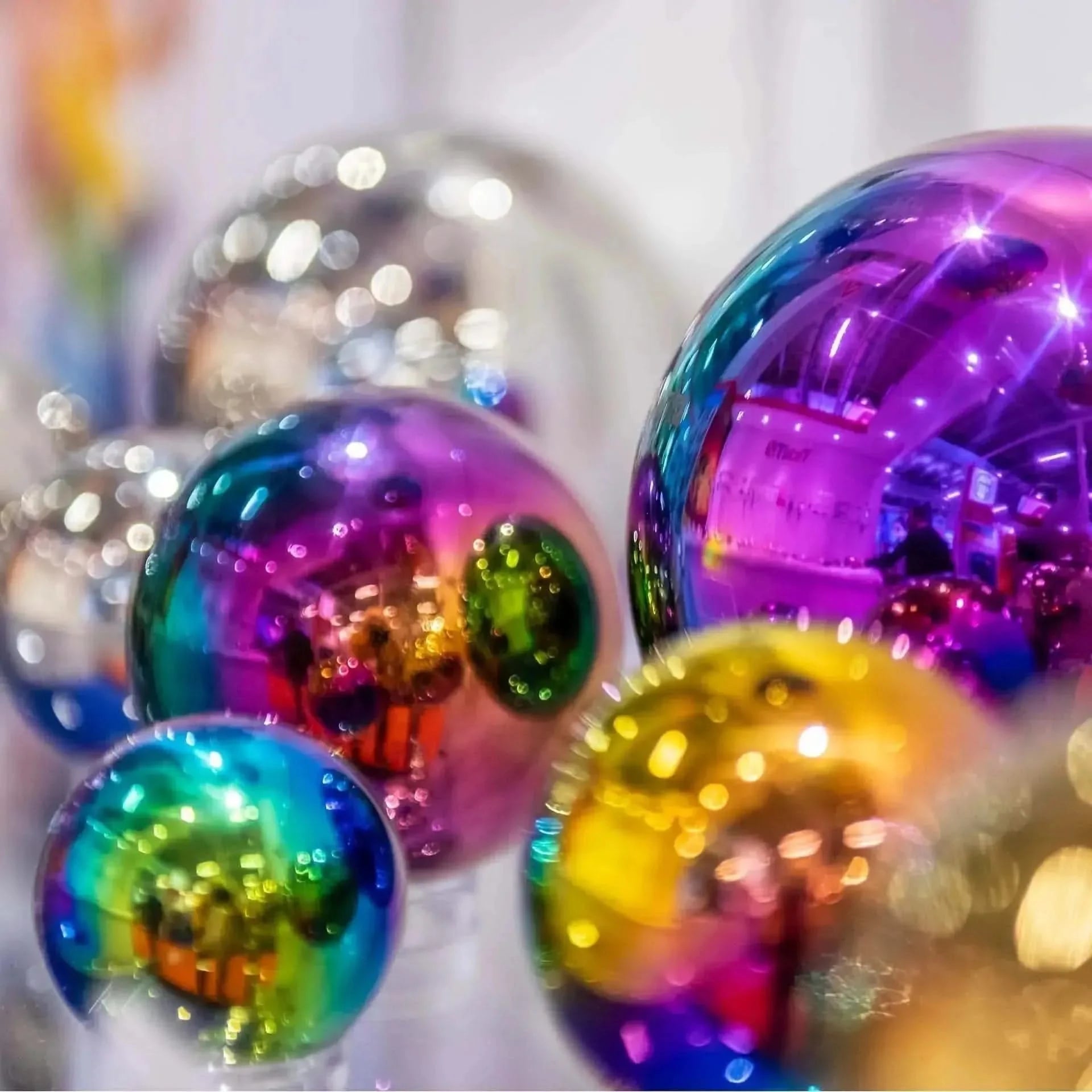 Sensory Reflective Colour Burst Balls-Sensory Reflective Colour Burst Balls