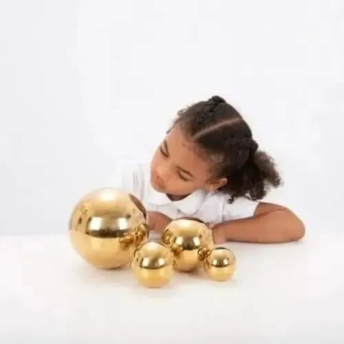 Sensory Reflective Gold Balls-Sensory Reflective Gold Balls