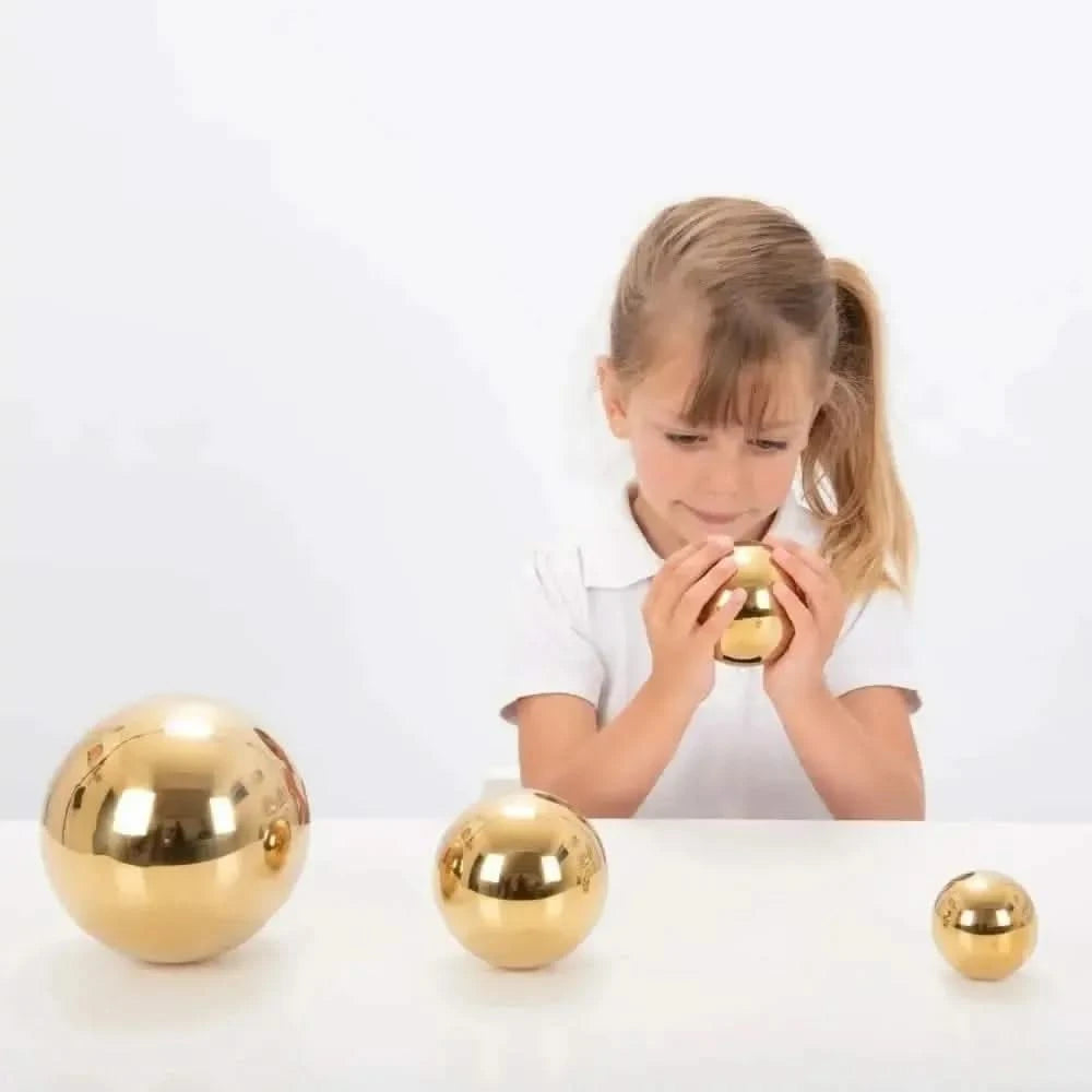 Sensory Reflective Gold Balls-Sensory Reflective Gold Balls
