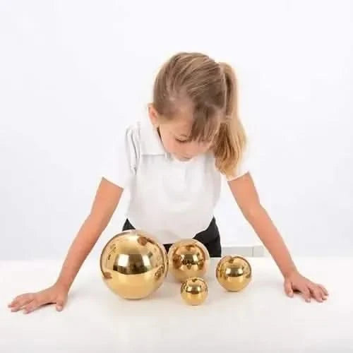 Sensory Reflective Gold Balls-Sensory Reflective Gold Balls