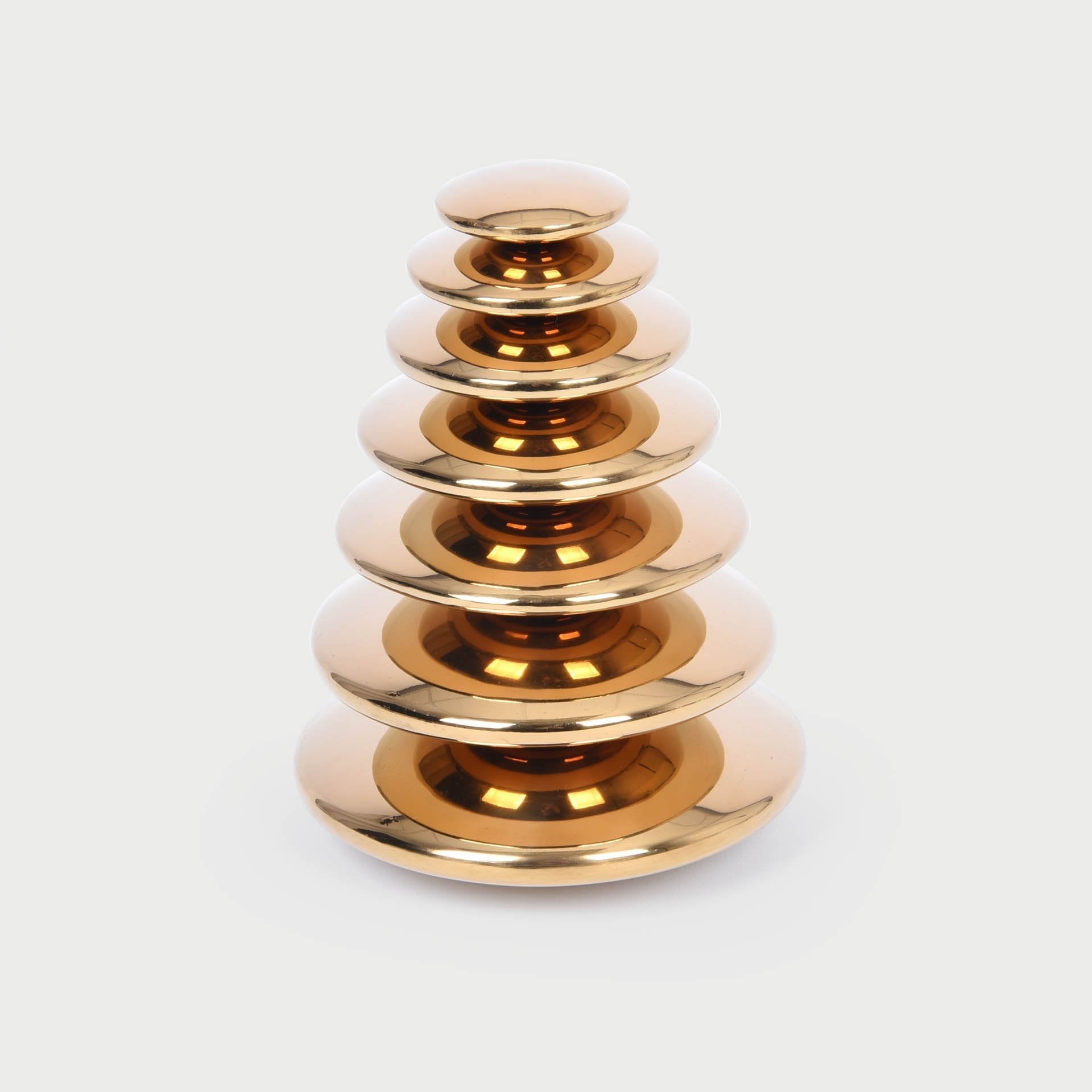 Sensory Reflective Gold Buttons, The Sensory Reflective Gold Buttons are robustly constructed from stainless steel, these 7 giant reflective gold buttons have a pleasingly rounded discus shape with smooth seamless edges and are graduated in size from 50mm to 140mm diameter. The Sensory Reflective Gold Buttons set comes as a delightful set of 7 gold button pieces. Having a metal construction makes our Sensory Buttons highly durable and with a deluxe feel. They are lightweight, smooth and compellingly tactile