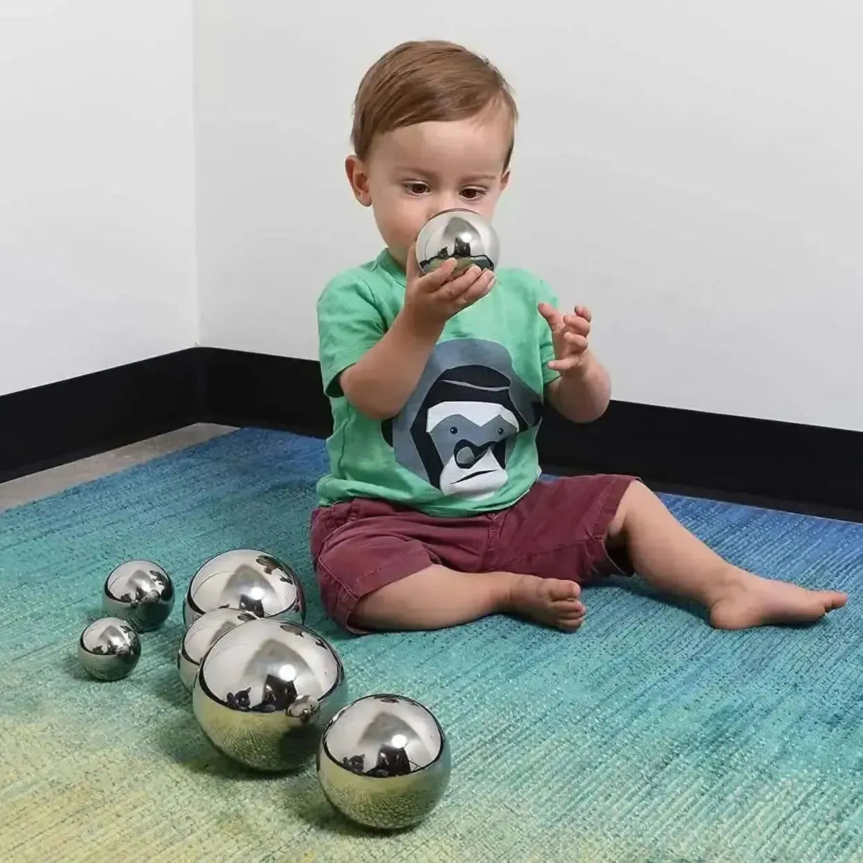 Sensory Reflective Sound Balls Pack of 7-Sensory Reflective Sound Balls Pack of 7