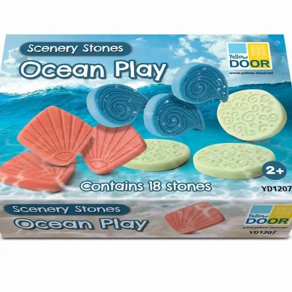 Sensory Stones Ocean Play-Sensory Stones Ocean Play