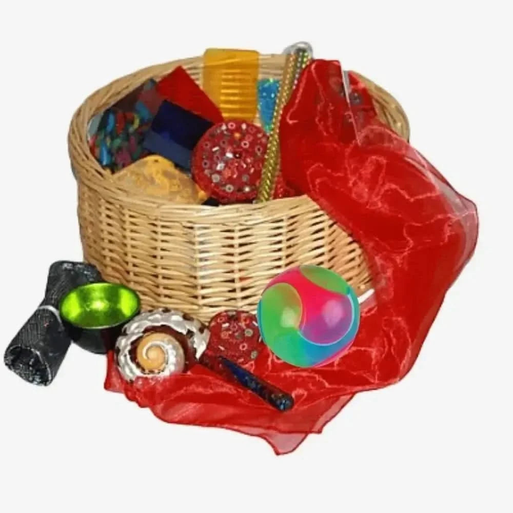 Sensory Treasure Basket Light and Sparkle-Sensory Treasure Basket Light and Sparkle