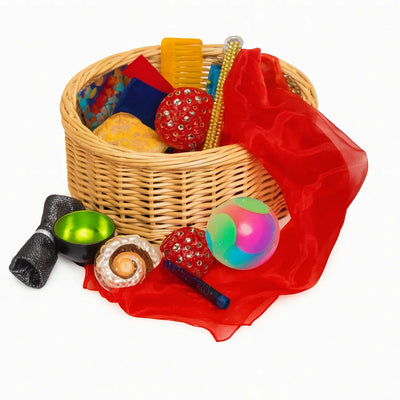 Sensory Treasure Basket Light and Sparkle-Sensory Treasure Basket Light and Sparkle