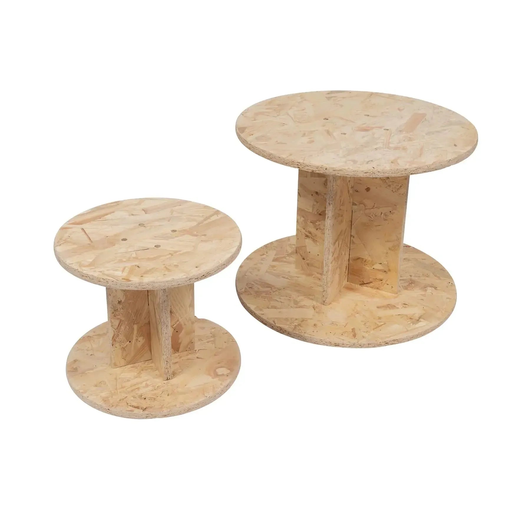 Set of 2 Cable Reel Tables-Set of 2 Cable Reel Tables