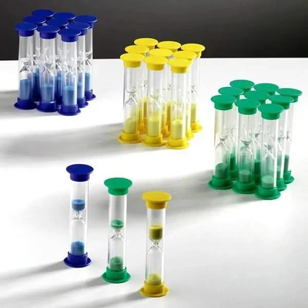 Set of 30 Mixed Mini Sand Timers 1, 3 & 5 Minute-Set of 30 Mixed Mini Sand Timers 1, 3 & 5 Minute