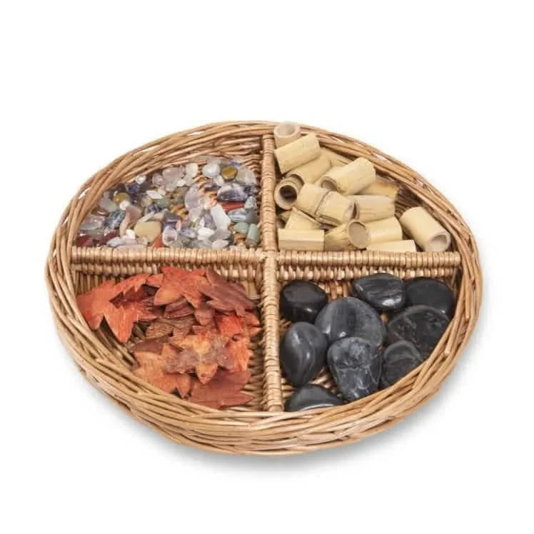 Set Of 4 Fraction Baskets-Set Of 4 Fraction Baskets