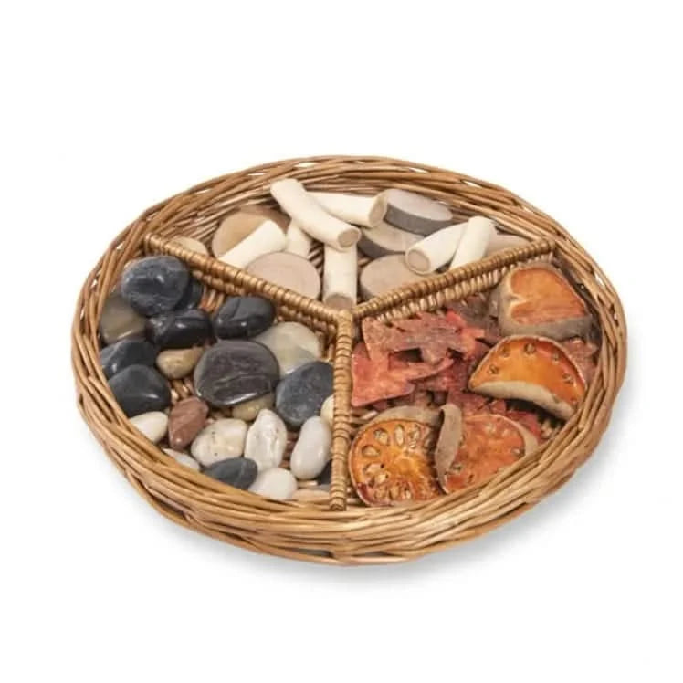 Set Of 4 Fraction Baskets-Set Of 4 Fraction Baskets