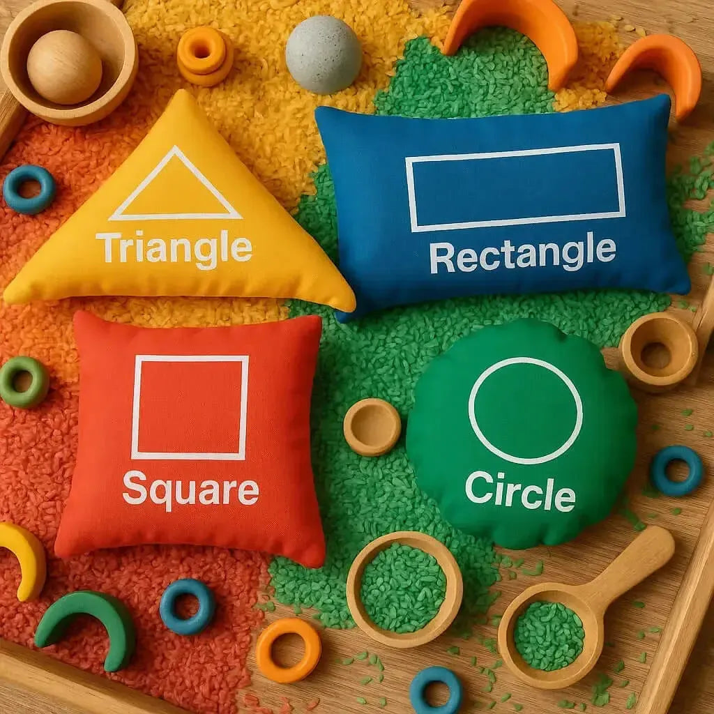 Shapes Beanbags Assorted Pack of 4-Shapes Beanbags Assorted Pack of 4