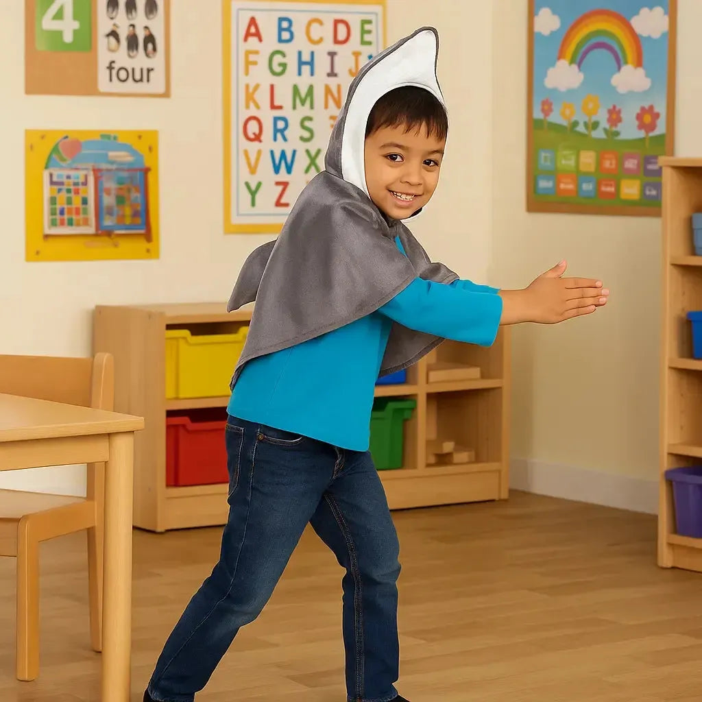 Shark Cape Fancy Dress-Shark Cape Fancy Dress