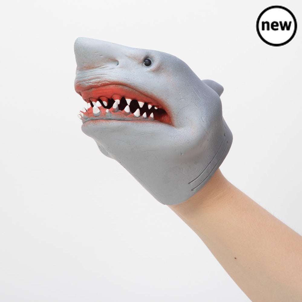 Shark Hand Puppet, Put on your very own jaw-some puppet show with Schylling’s Shark Hand Puppet. The Shark Hand Puppet is made from quality, non-toxic latex-free rubber, this scary shark is ready to star in a puppet performance. This unique Shark Hand Puppet for kids is the perfect gift for little shark lovers. They’re even handy for teachers to have in the classroom to teach lessons about sharks and marine life. The stretchy material of the shark hand puppet means they can be moulded and shaped into all so