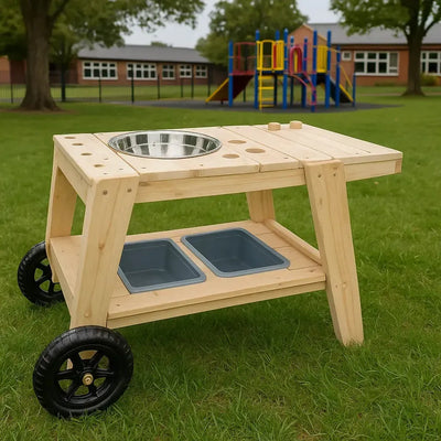 Small Foot Compact Wooden Mud Kitchen-Small Foot Compact Wooden Mud Kitchen