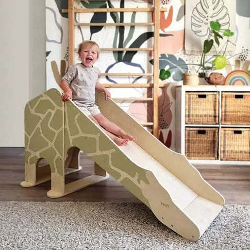 Small Foot Wooden Indoor Giraffe Slide-Small Foot Wooden Indoor Giraffe Slide