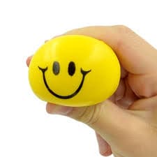 Smiley Stress Ball, This Smiley Stress Ball is ultra light and soft squeezy yellow stress ball and is a colourful and cheerful yellow charming character and has a friendly appealing smiley face. The Smiley Stress Ball offers an amazing way to relieve some stress as you can squeeze this Smiley stress ball over and over again and every time it will return to the normal shape and size. The Smiley Stress Ball has a bright yellow colour makes this a great product for Visual eye tracking. The Smiley Stress Ball i