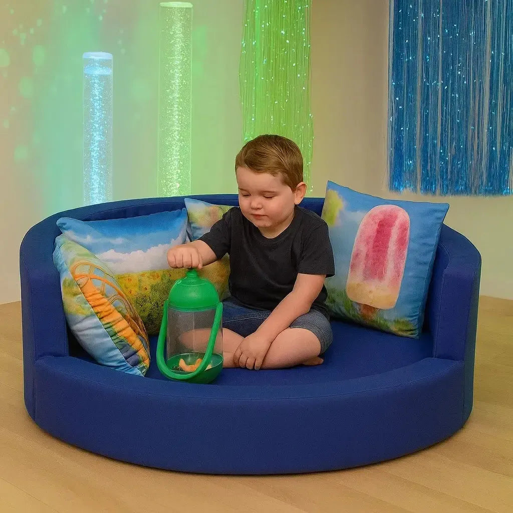 Snuggly Den Blue Cotton-Snuggly Den Blue Cotton