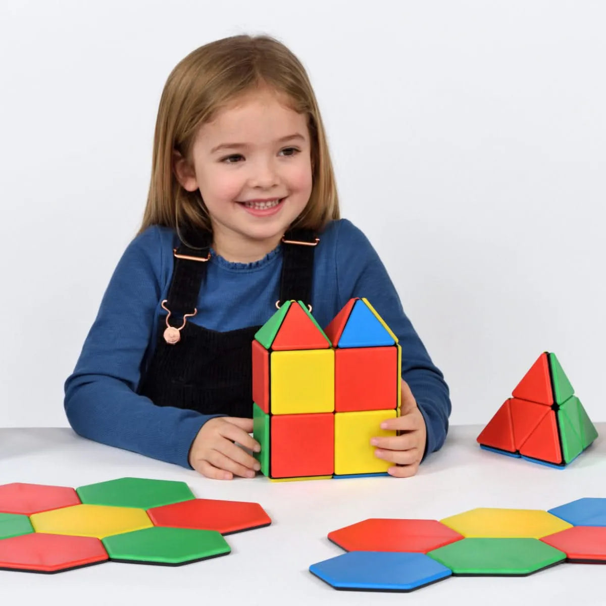 Solid Magnetic Polydron Essential Shapes Set-Solid Magnetic Polydron Essential Shapes Set