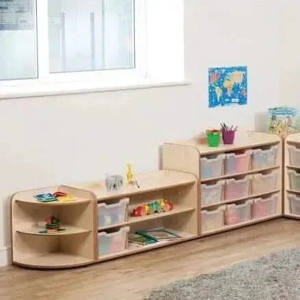 Solway Early Years 2 Shelf Corner Storage Unit-Solway Early Years 2 Shelf Corner Storage Unit